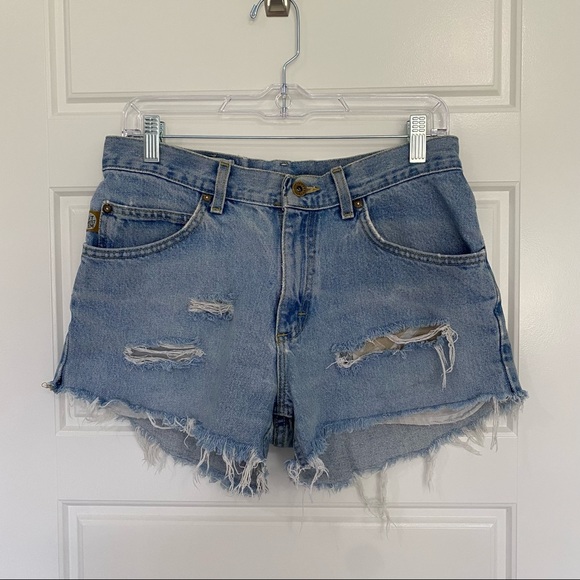 Lee Dungarees Cut Off Denim Shorts 